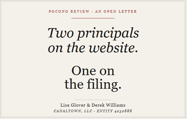 glover-williams-canaltown An Open Letter to Mayor Derek Williams: Honesdale Is Asking. Please Answer.