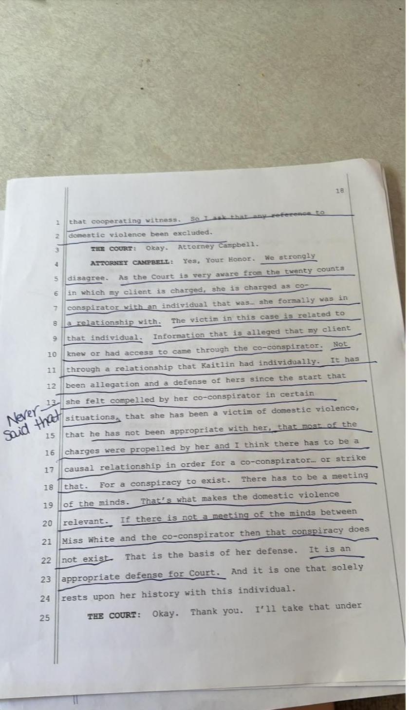 April 30, 2026 plea hearing transcript page 16, Commonwealth v. White