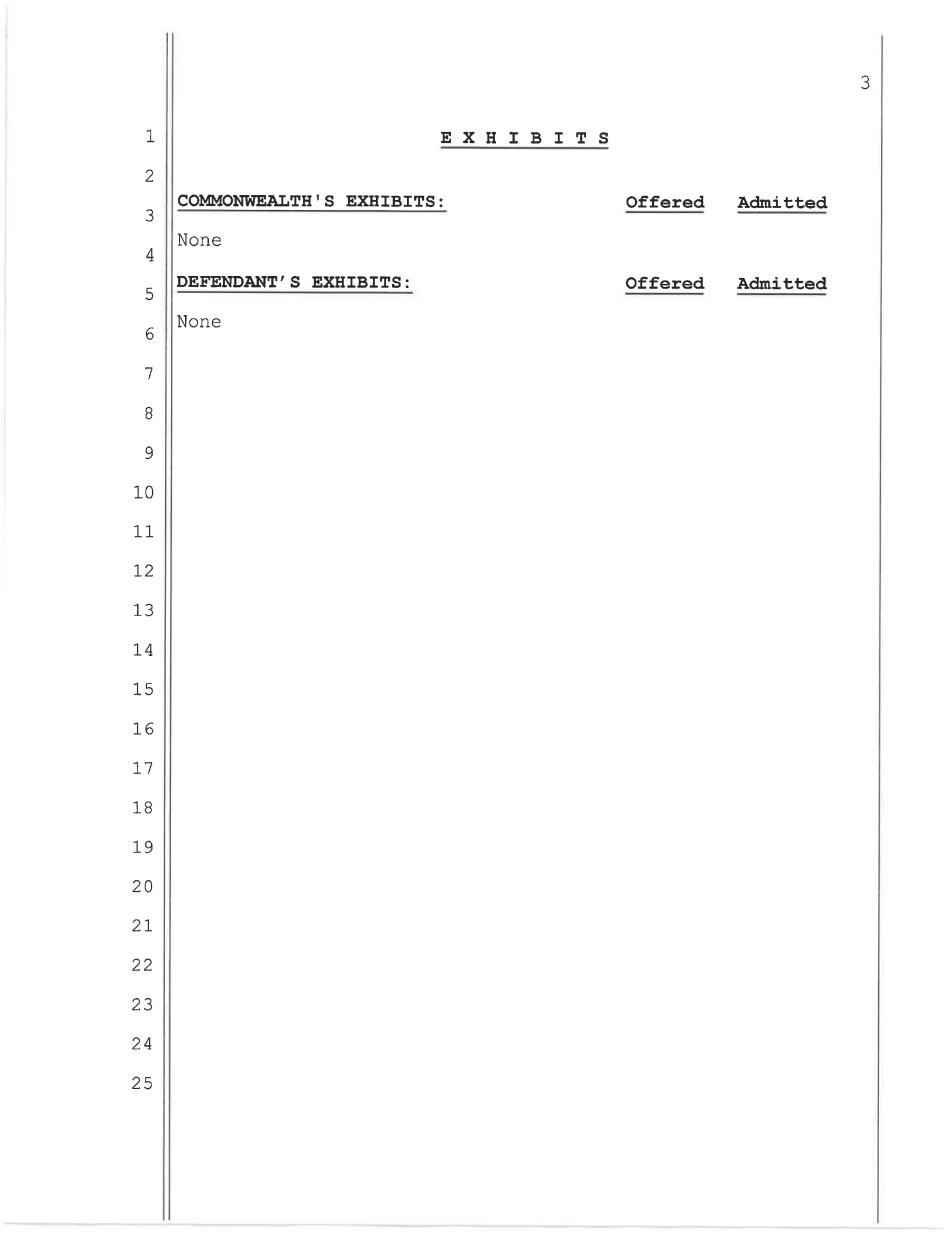 May 11, 2026 nolo contendere plea hearing transcript page 3, Commonwealth v. White