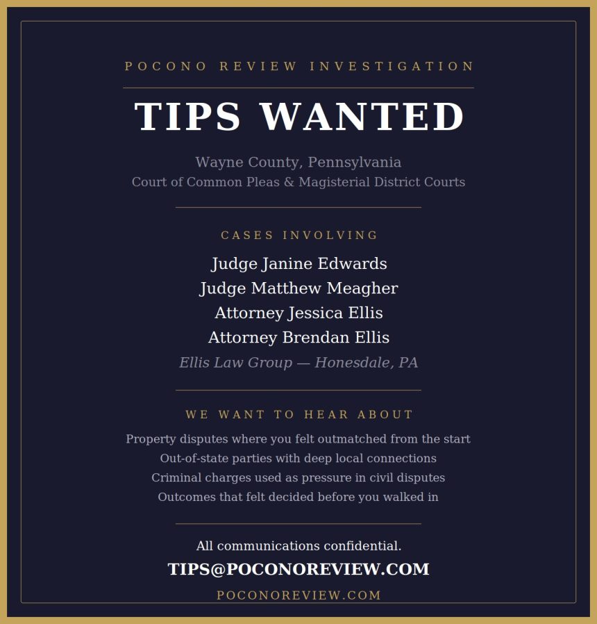 Tips Wanted: Wayne County, PA